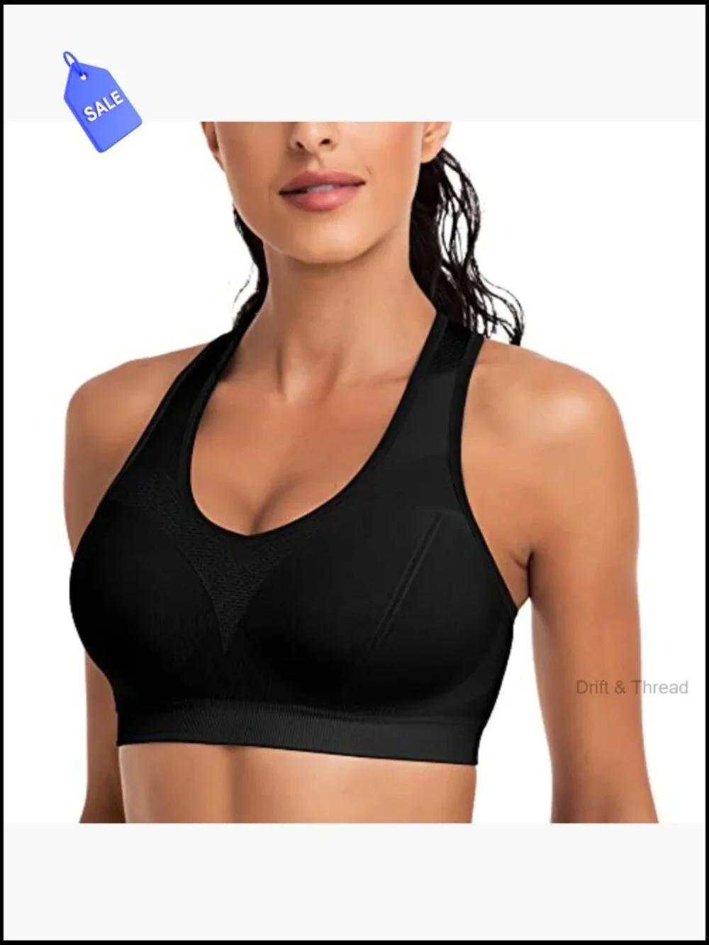 Racerback Sports Bra 4-Pack High Impact Workout Yoga Tank Top with Removable
